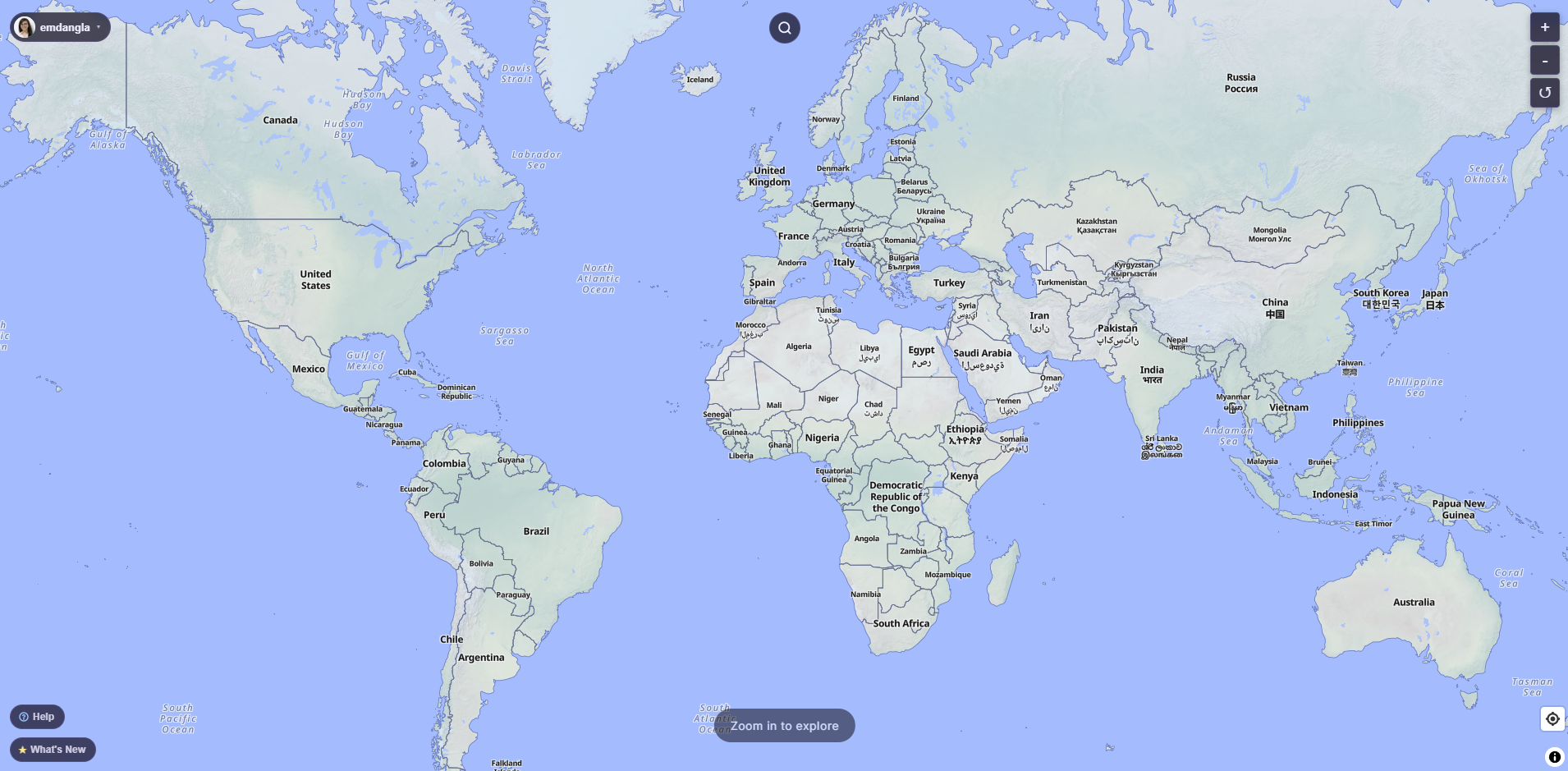 MapArt collaborative painting web app - world map canvas interface