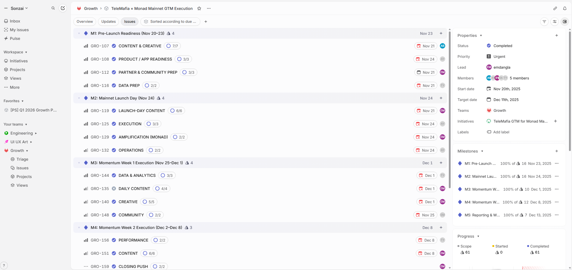 Sonzai Labs - Program Management & Marketing Ops